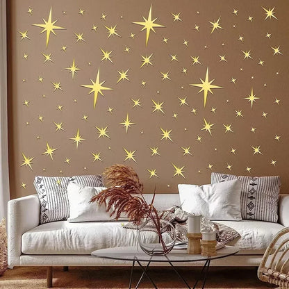 Star Mirror Wall Stickers for Stunning Home Decor - Smarsty