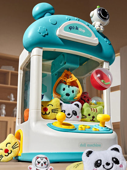 Mini Claw Machine Crane Machines Toy Large Claw Catch Toy Kids Coin Operated Play Game Clip Doll Toys Gifts for Girls and Boys
