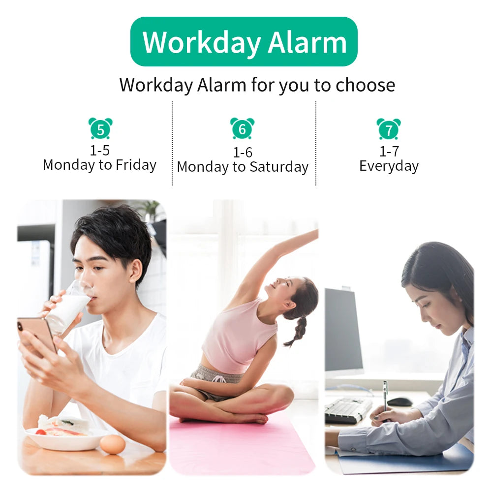 180 Degree Projection Alarm Clock with USB Charging - Smarsty