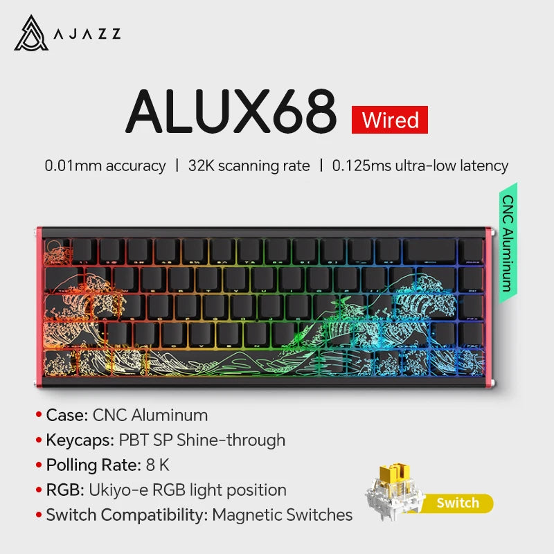 Magnetic Switch 60 Percent Mechanical Keyboard For Gaming