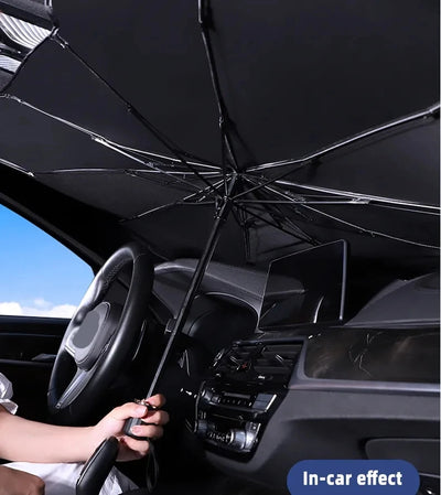Car Sunshade Umbrella Windshield Folding Front Parasol Umbrella Type Sun Shade for Car Window Summer Sun Protection Accessories - Smarsty