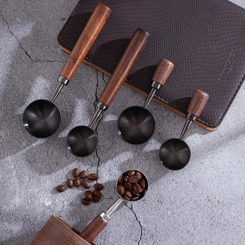 Walnut Wooden Measuring Spoon Set for Kitchen Use - Smarsty