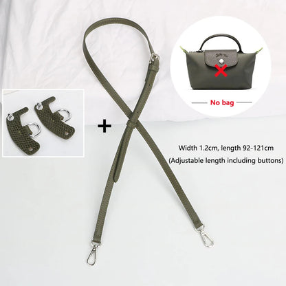 1 Set Bag Strap For Longchamp Mini Punch-free Genuine Leather Shoulder Strap Set Transformation Crossbody Strap Bag Accessories
