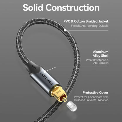 Vention Digital Optical Audio Cable for Superior Sound Quality - Smarsty