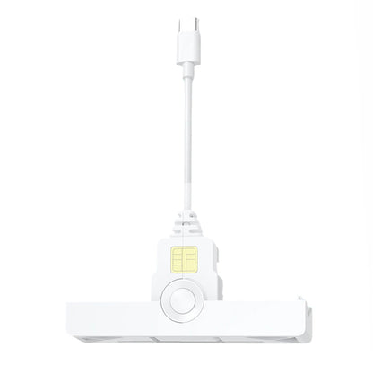 USB2.0/Type-C Smart Card Reader Foldable Common Access Card Reader CAC Reader Compatible for Windows/ OS/Android