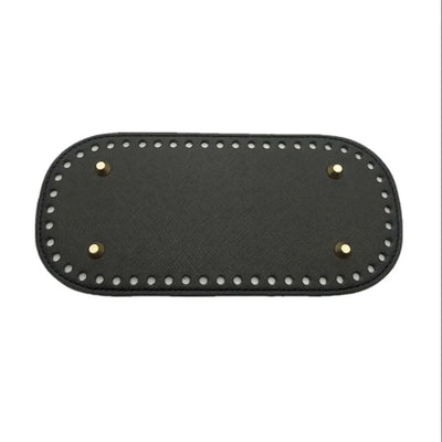 22x10cm Long Bottom for Knitted Bag PU leather Bag Base Handmade Bottom With Holes Diy Crochet Bag Bottom accessories - Smarsty