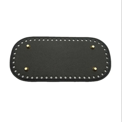 22x10cm Long Bottom for Knitted Bag PU leather Bag Base Handmade Bottom With Holes Diy Crochet Bag Bottom accessories - Smarsty