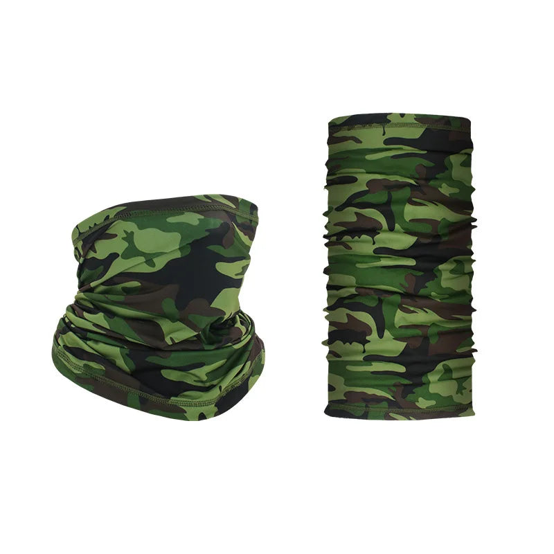 Outdoor Sport Bandana Military Tube Scarf Fishing Cycling Tactical Hiking Face Cover Neck Gaiter Half Mask Headband Men Women