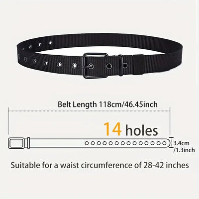 Mens Durable Nylon Canvas Belt Heavy Duty Tactical Workbelt - Smarsty