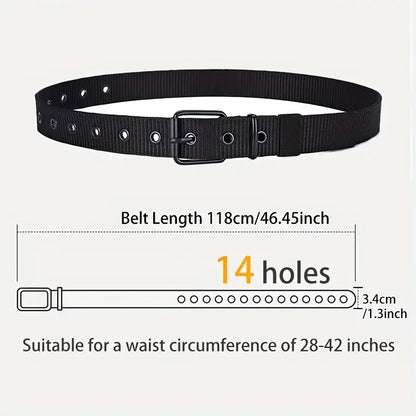 Mens Durable Nylon Canvas Belt Heavy Duty Tactical Workbelt - Smarsty