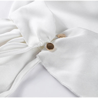 Elegant Solid Ribbon Women Halter Dress Off Shoulder Sleeveless Backless Slim Female Maxi Dresses 2025 Summer New Chic Lady Robe - Smarsty