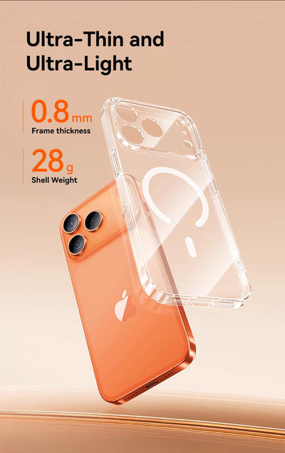 Magnetic Clear Case For iPhone Anti Yellowing - Smarsty