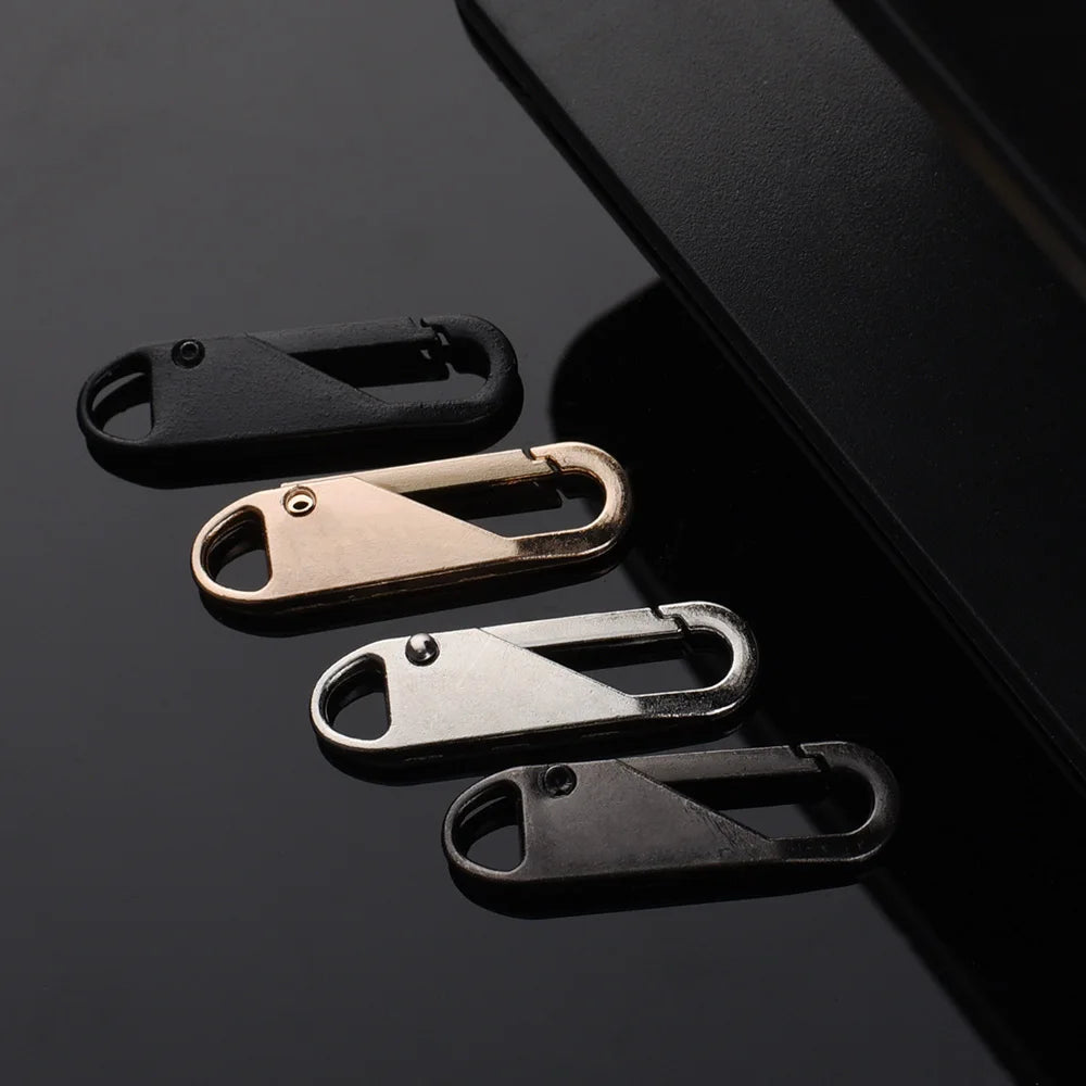 5pcs Universal Replacement Zipper Slider Metal Alloy Removal Zipper Puller Luggage Bag Zip Head DIY Craft Sewing Tool Repair Kit - Smarsty