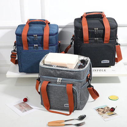 Crossbody Insulated Lunch Bag With Large Capacity Waterproof - Smarsty