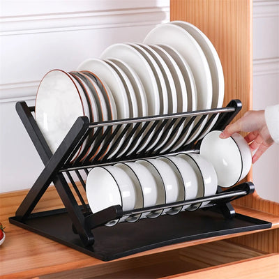 Kitchen Organizer Dish Drying Rack Plates Shelf Plastic Holder Dish Rack Sink Draining Bowl Storage Stand Home Accessories by Smarsty