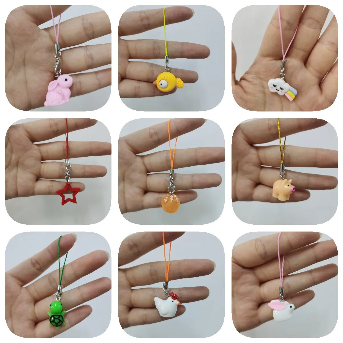 50pcs Mixed Color Lanyard Cord Pack With Jump Rings - Smarsty
