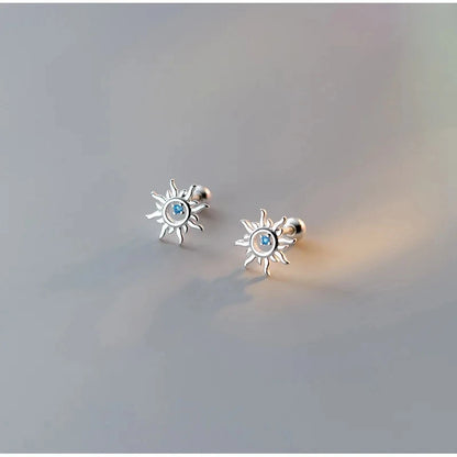 925 Silver Tragus Piercing Helix Studs Butterfly Heart - Smarsty