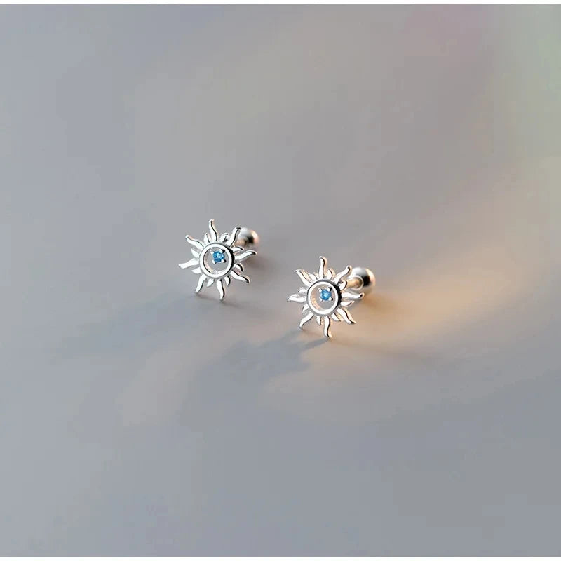 925 Silver Tragus Piercing Helix Studs Butterfly Heart - Smarsty