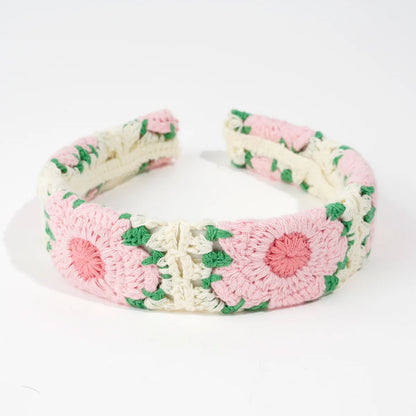 Knitted Headband Bohemian Handmade Summer Seaside Cotton - Smarsty