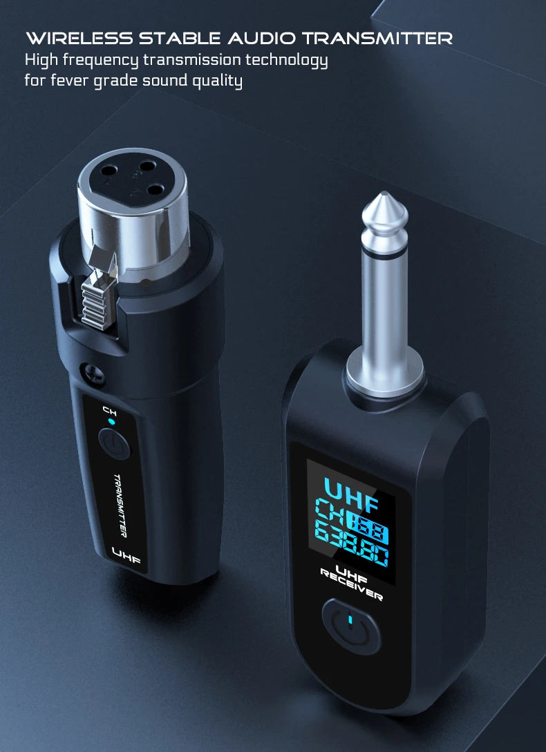 Wireless Microphone System with XLR and 6.5 Transmitter - Smarsty