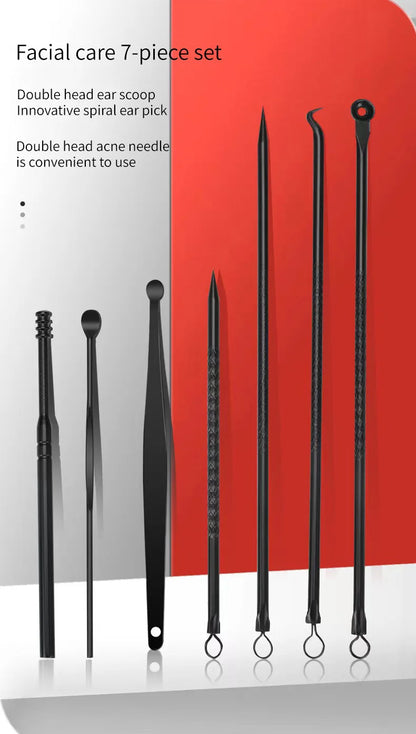 Convenient Black and Red Nail Clipper Set - Smarsty