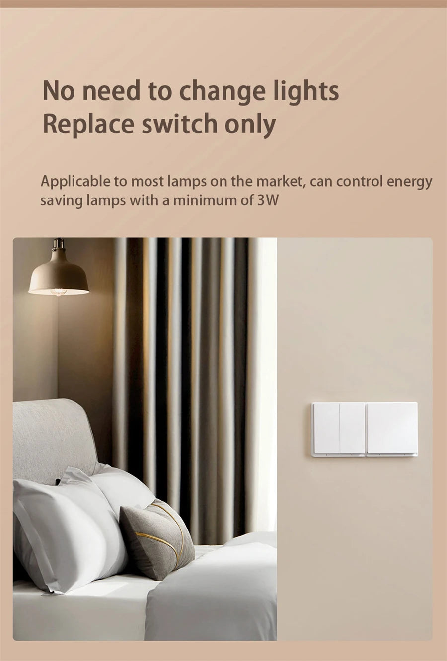 Aqara Smart Wall Switch E1 Wireless Control for Home - Smarsty