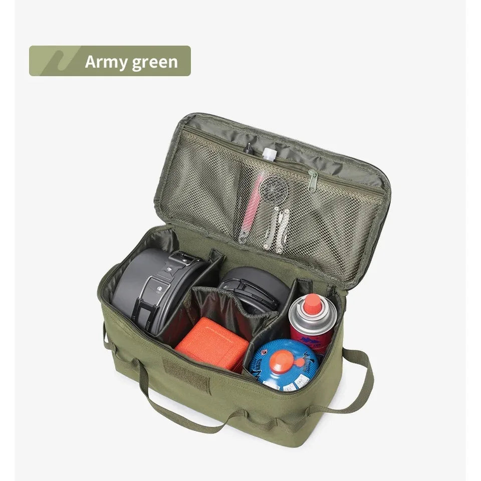 Outdoor Camping Gas Tank Storage Bag Large Capacity Ground Nail Tool Bag Gas Canister Picnic Cookware Utensils Kit Bag - Smarsty