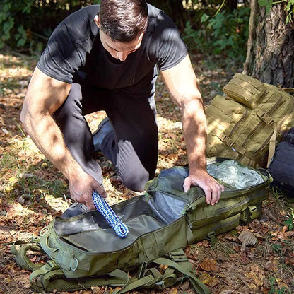 50L Tactical Backpack Men's Travel Large Capacity Rucksacks Men Waterproof Outdoor Sports Multi-functional Bags - Smarsty