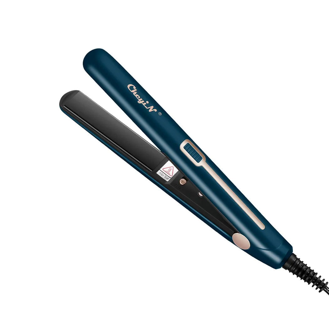 CkeyiN Mini Hair Flat Iron 2 in 1 Portable Straightener and Curler - Smarsty