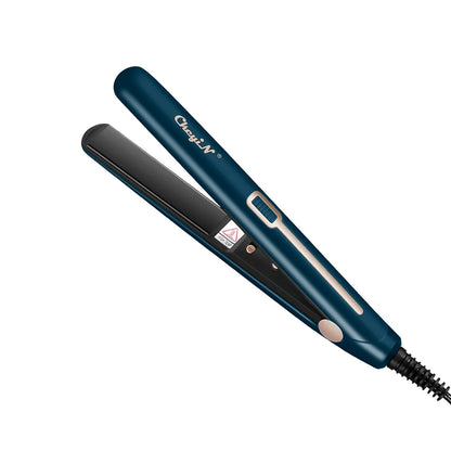 CkeyiN Mini Hair Flat Iron 2 in 1 Portable Straightener and Curler - Smarsty