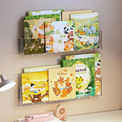 Organizer Picture Book Display Cabinet Bookshelf Children's Wall Behind the Door Reading Magazine Storage Wall Hanging Bookshelf by Smarsty