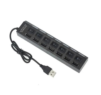 Seven Port USB 2 0 Hub With Built In Current Protection