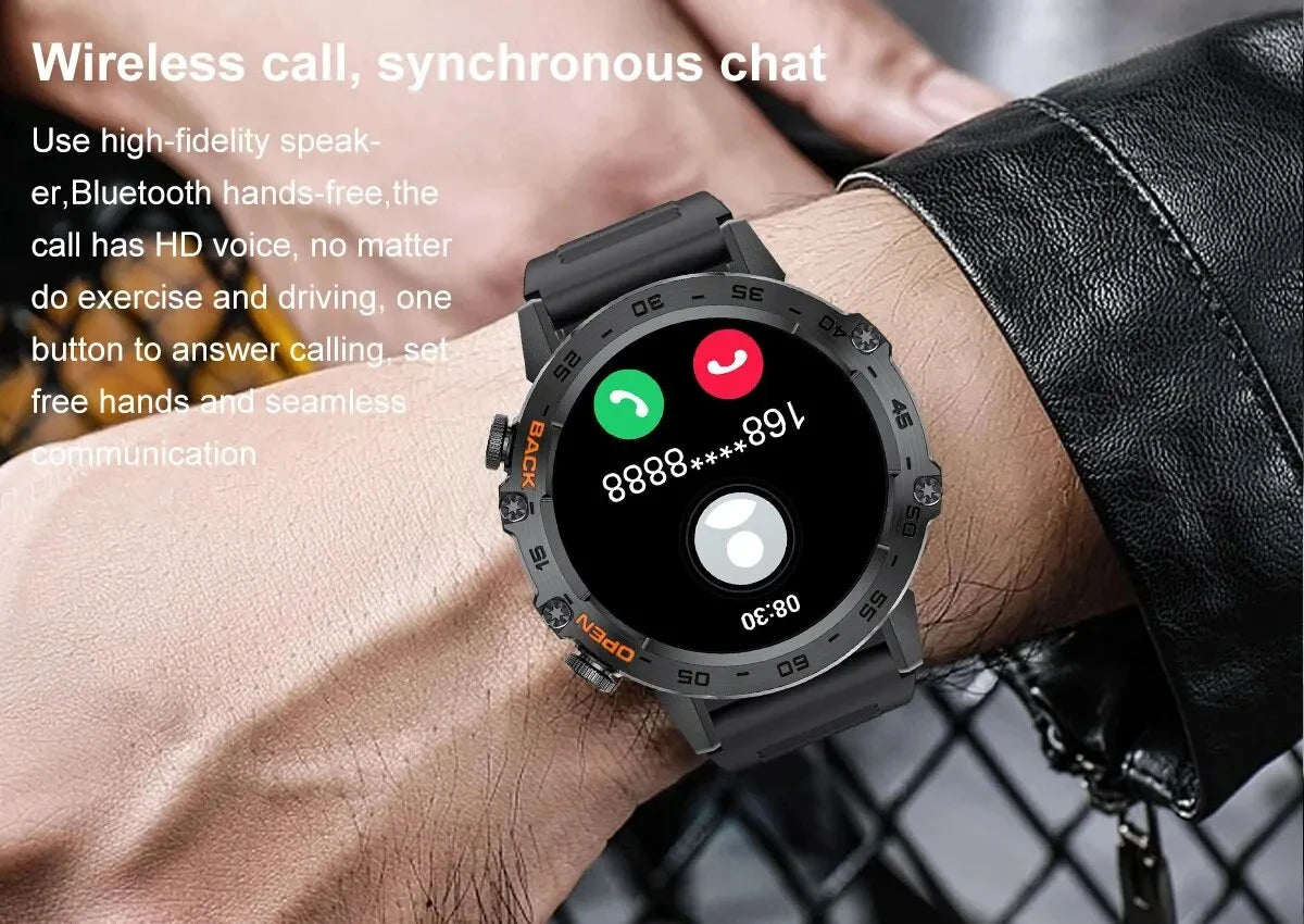 LIGE 1.39 Inch Bluetooth Smart Watch for Men - Smarsty