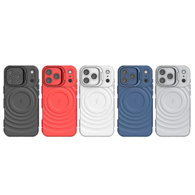 Ripple Matte Armor For Magsafe Magnetic Wireless Charge Case For iPhone 16 Plus 15 14 13 Pro Max Camera Fold Stand Protect Cover