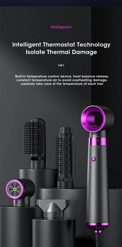 5 in 1 Electric Hair Dryer and Straightener Set - Smarsty