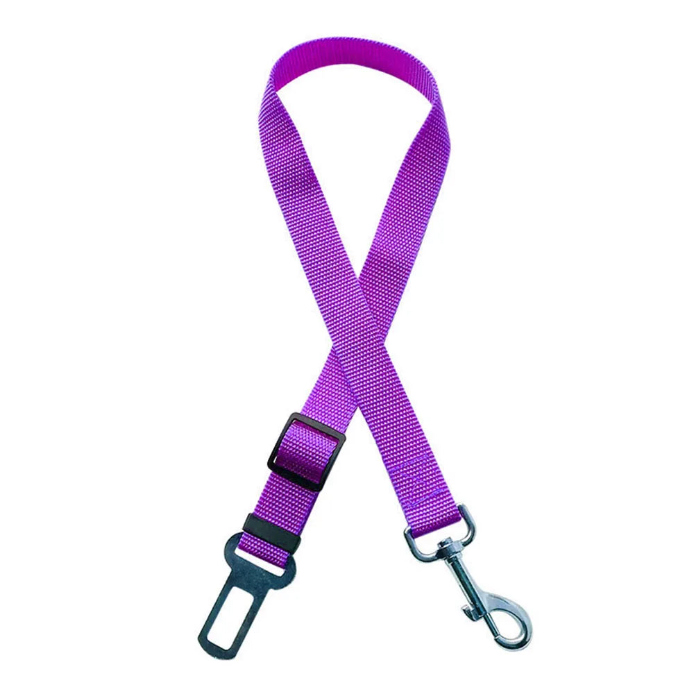Adjustable Dog Car Seat Belt Harness with Reflective Cushioning - Smarsty