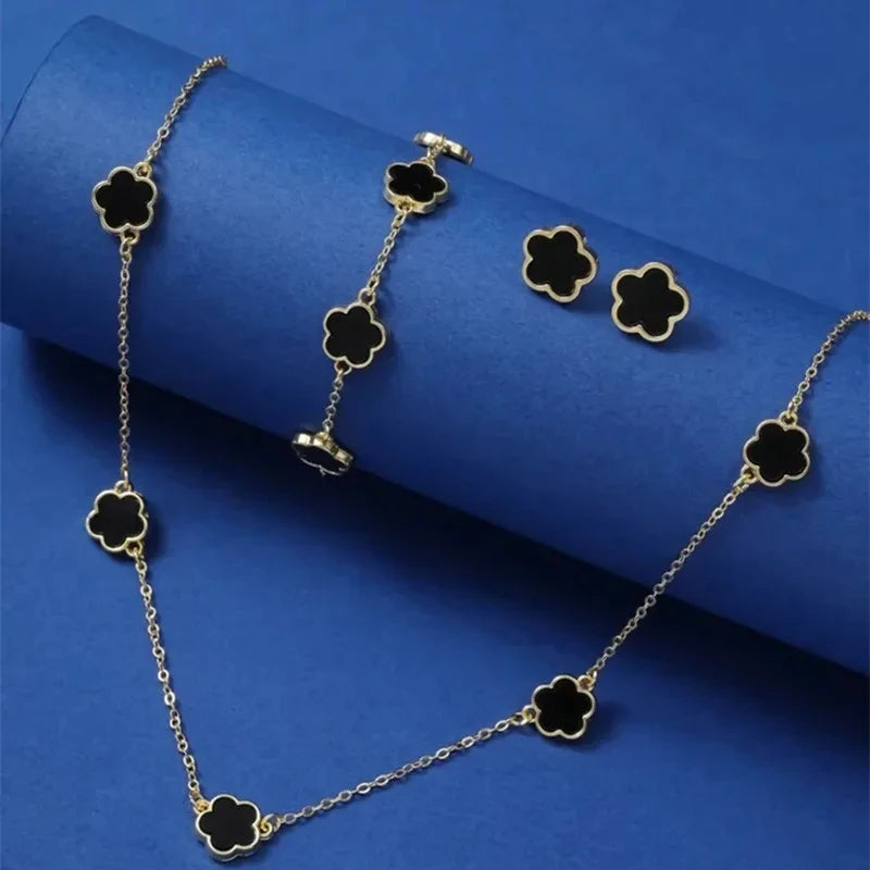 Lucky Five-Petal Flower Jewelry Set for Women - Smarsty