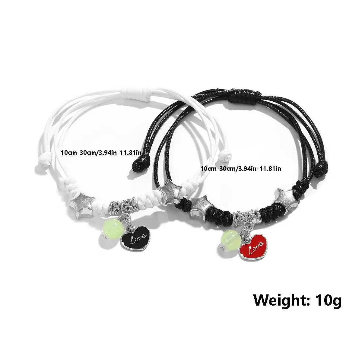 Luminous Beads Couple Bracelets Set for Matching Friends - Smarsty