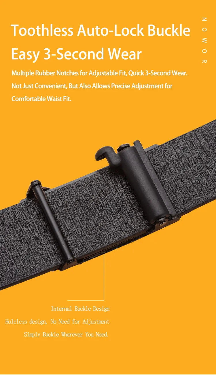 Men's Toothless Automatic Buckle Belt Casual Business Waistband - Smarsty