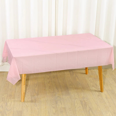 Multi Solid Color Disposable Plastic Tablecloth for Events - Smarsty