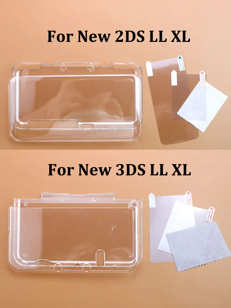 JCD Clear Split Shell Case for Nintendo 3DS XL - Smarsty