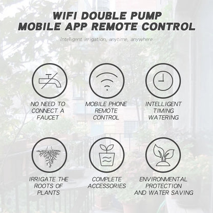 Smart WiFi Watering System with Double Pump Automation - Smarsty