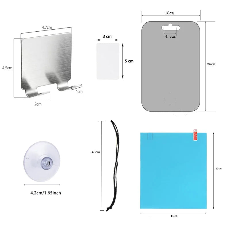 Fogless Acrylic Shower Mirror for Easy Shaving - Smarsty