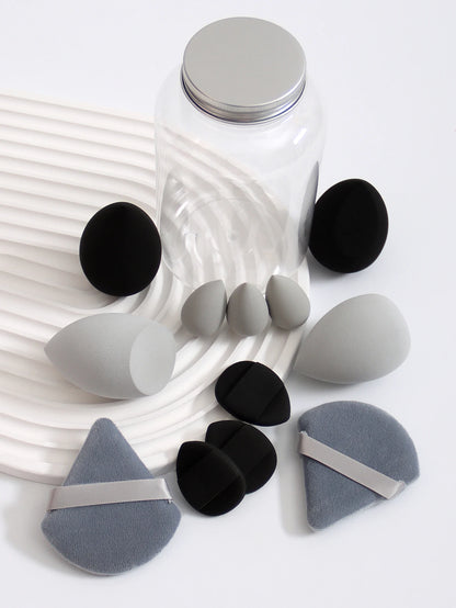 12Pcs Latex-Free Makeup Sponge Set for Flawless Application - Smarsty