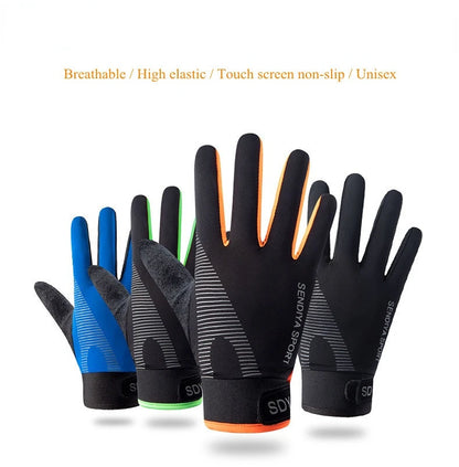 Men Full Finger Cycling Gloves Touch Screen Outdoor Sports - Smarsty