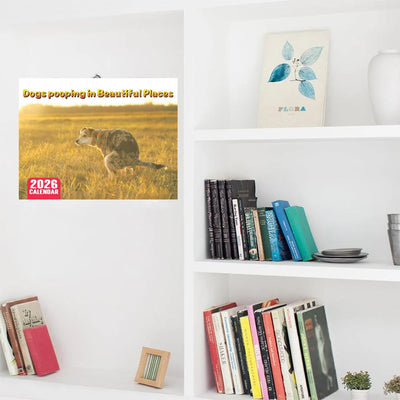 2026 Pooping Dog Calendar-Year Monthly Planner & Agenda Schedule Organizer Wall Calendar Funny Party Gag Gifts for Friends - Smarsty