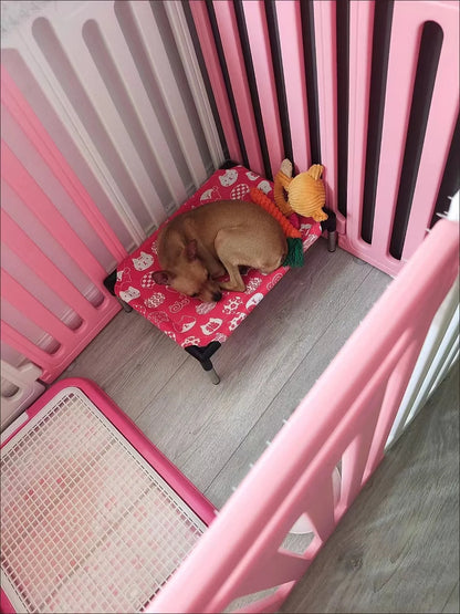 Portable Elevated Dog Bed with Washable Fabric - Smarsty