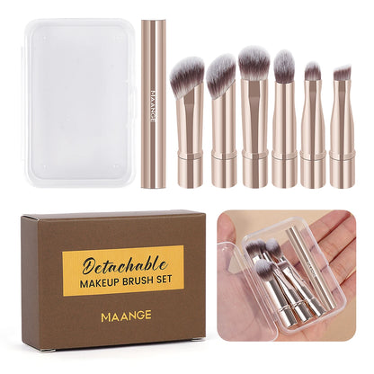 MAANGE Double Ended Makeup Brush Set for Travel and Contour - Smarsty
