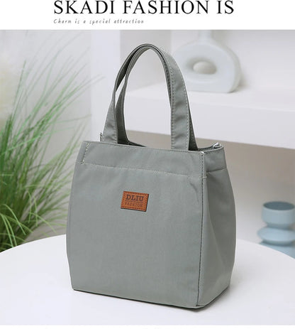 Large Insulated Lunch Bag With Aluminum Foil Top Handle - Smarsty