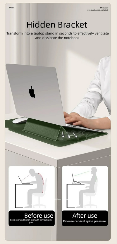 PU Protective Laptop Sleeve for 13 to 16 Inch Laptops - Smarsty